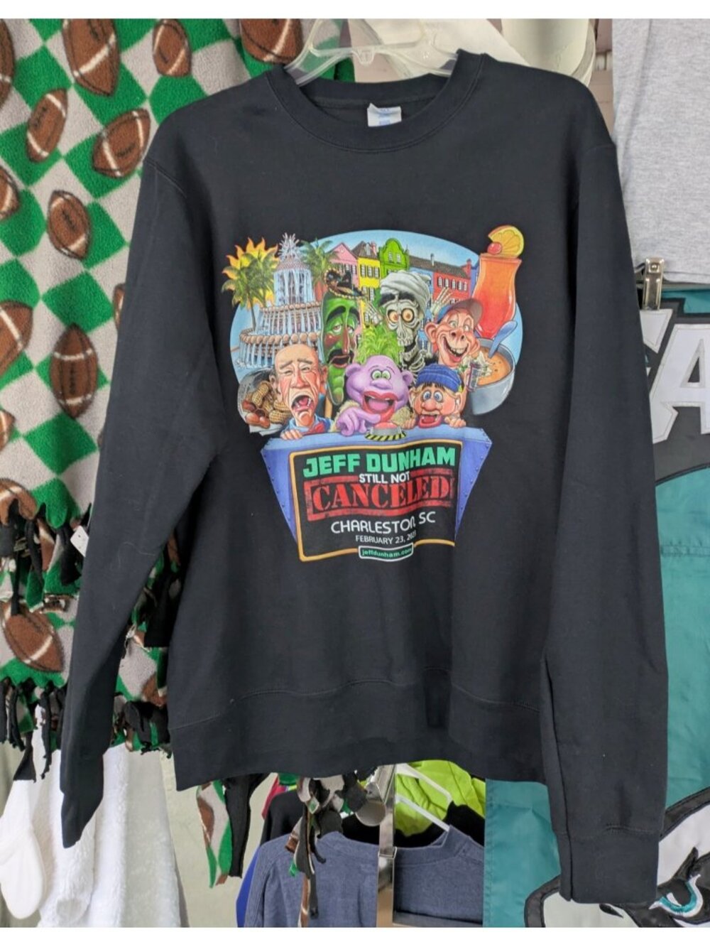 Jeff Dunham Still Not Canceled Sweatshirt Men's Medium Charleston SC 2023